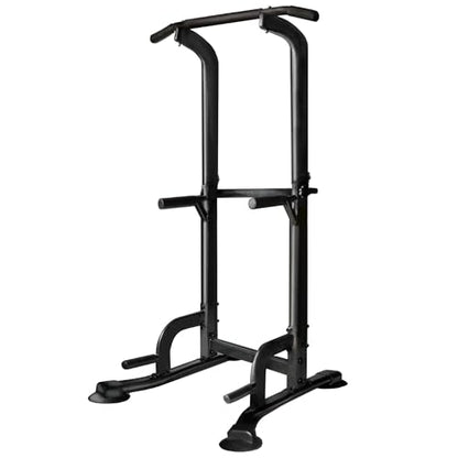 BARWING Pull Up Bar Station, Power Tower, Dip Station with 3D Backrest, Multi-Function Strength Training Stand Rack, Adjustable Height Dip Bar for Home Gym Workout Stand Fitness Exercise Equipment - color: P013-B