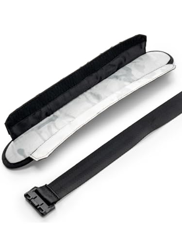 TACTICAL_GEEK TGBelt2 Shoulder Strap Pad, Strap Cushion, Universal Replacement Pad with Zipper Pocket, Removable Backpack Strap Pad (White) - color: White