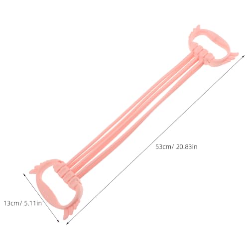 Operitacx Figure 8 Fitness Resistance Band with Handles | 15-90LBS Elastic Bands for Arm Back & Shoulder | Portable Exercise Equipment for Yoga & Pilates Stretching