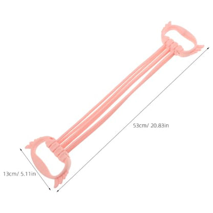 Kisangel Figure 8 Resistance Bands with Handles, Arm Back Shoulder Exercise Rope Home Gym Equipment for Women Shoulder Neck Stretching Yoga Fitness 15-90LBS