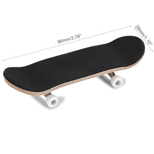HERCHR Finger Boards, 1Pc Maple Wooden Alloy Fingerboard Finger Skateboards Creative Fingertips Daliy Playing Relaxing Movement Set with Box for Relax Play (White) - color: White
