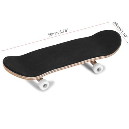 HERCHR Finger Boards, 1Pc Maple Wooden Alloy Fingerboard Finger Skateboards Creative Fingertips Daliy Playing Relaxing Movement Set with Box for Relax Play (White) - color: White