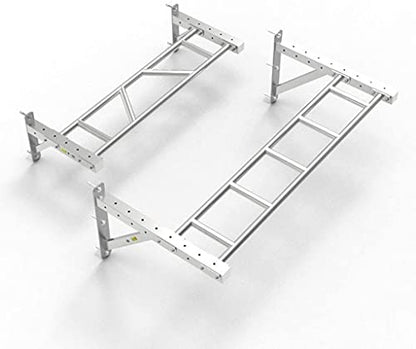 Stainless Steel Wall-Mounted Multi-Position Pull-Up Bars Single Parallel Bars Fitness Climbing TRXL Frame (129 * 63 * 45cm)