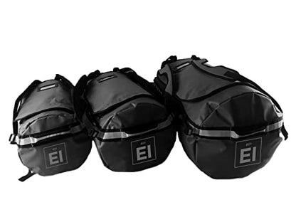 Element Equipment Trailhead Duffel Bag Shoulder Straps Waterproof Black/Grey Large - color: Black/Grey, size: Large 85 Liters