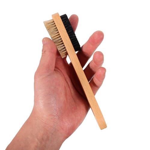 KESYOO Medium Size Climbing Boulder Cleaning Brush with Natural Boar Firm Bristles, Ergonomic Handle and Portable Design for Outdoor Climbing Tools
