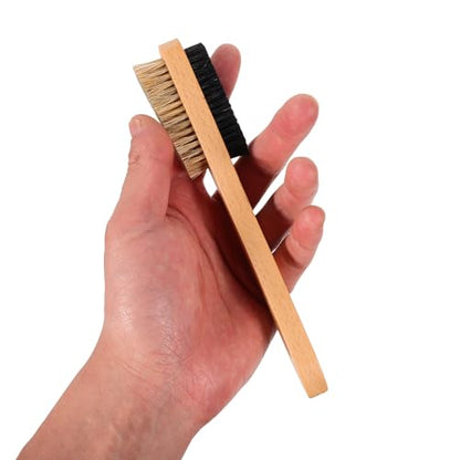 KESYOO Medium Size Climbing Boulder Cleaning Brush with Natural Boar Firm Bristles, Ergonomic Handle and Portable Design for Outdoor Climbing Tools
