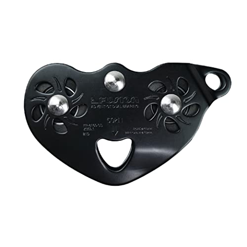 Fusion Climb Advent Military Tactical Edition Speed Super Stainless Steel Trolley Pulley Black 50KN