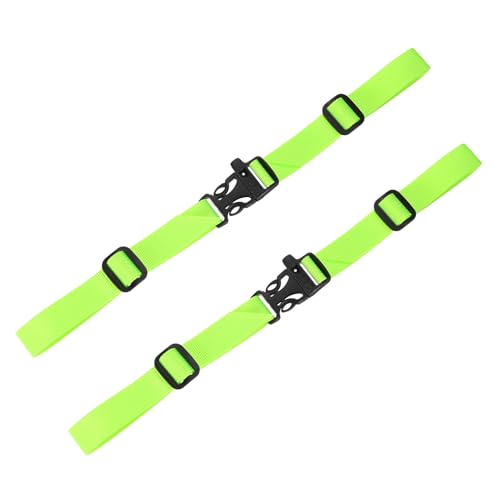Backpack Chest Strap Sternum Straps with Emergency Whistle Buckle for Backpack Replacement & Hiking - color: Fluorescent Green