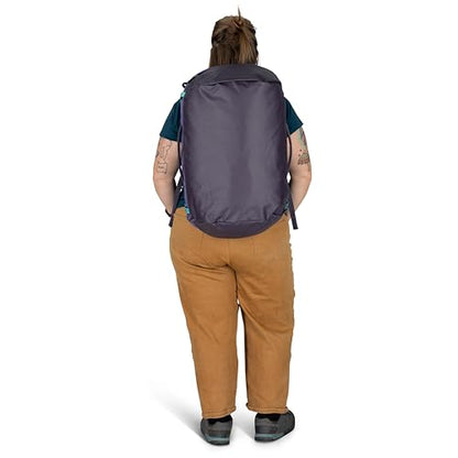 Osprey Transporter Lightweight Travel Duffel Bag - Extra Large Water Resistant Durable Gear Bag for Men and Women - color: Euphoria Purple/Purple Ink, style: 40l