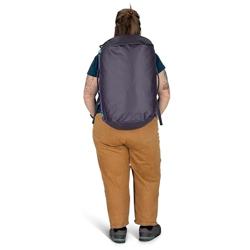 Osprey Transporter Lightweight Travel Duffel Bag - Extra Large Water Resistant Durable Gear Bag for Men and Women - color: Blue Flame/Nocturnal Blue, style: 40l