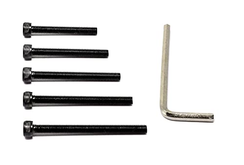iexcell 25 Pcs M5 x 40/45/50/55/60 Alloy Steel 12.9 Grade Hex Socket Head Cap Screws Bolts Assortment Kit, Black Oxide Finish - size: M5 x 40/45/50/55/60mm
