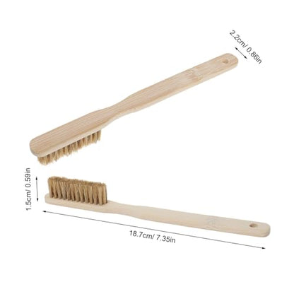 BESPORTBLE Rock Climbing Brush Bouldering Chalk Brush with Long Handle Natural Boar Hair Bristles Mountaineering Cleaning Tool for Indoor and Outdoor Climbing Holds