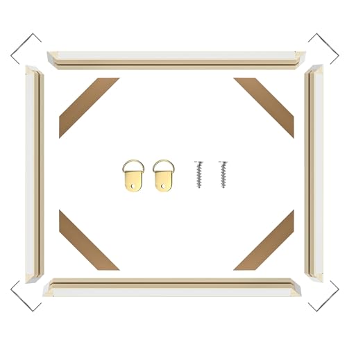 DIY Wood Canvas Stretcher Bars Kit, 1.25" Gallery Depth, 10" x 18" | Gallery wrapped canvas frame kit for oil painting and prints, sturdy wooden wall art frame, easy assembly, made in USA - size: 10"x18"
