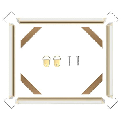 DIY Wood Canvas Stretcher Bars Kit, 1.25" Gallery Depth, 10" x 18" | Gallery wrapped canvas frame kit for oil painting and prints, sturdy wooden wall art frame, easy assembly, made in USA - size: 10"x18"