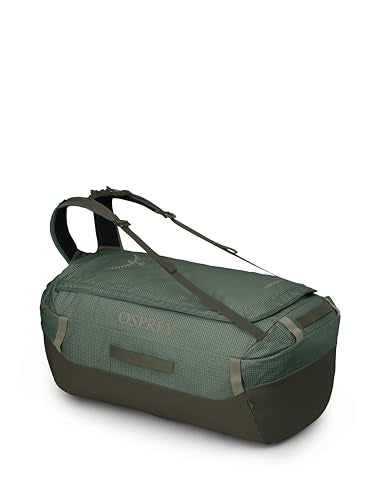 Osprey Transporter Lightweight Travel Duffel Bag - Extra Large Water Resistant Durable Gear Bag for Men and Women - color: Pine Leaf/Earl Grey, style: 95l