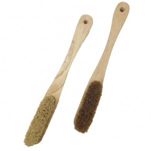 Clean Climbing Holds with Natural Boar Bristle Brush, Durable Wood Handle for Gym and Outdoor Use