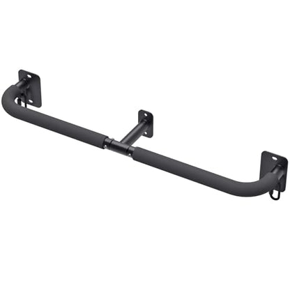 SELEWARE Heavy Duty Wall Mount Pull Up Bar, Joist Mount Chin Up Bar for Doorway, Sturdy Steel Construction, w/Resistance Band Hooks, Fits 32"/36" Wall Studs for Home Gym Strength Training - size: A: 32" x 1.6" Dia Grip