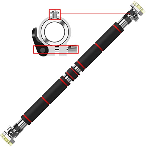 Pull Up Bar for Doorway, Chin up Bar No Screw Multifunctional Locking Chin Up Bar 26-33 Inch Adjustable Width Horizontal Bars for Home Gym Exercise - size: 65-85cm(25.6-33.5in)