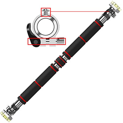 Pull Up Bar for Doorway, Chin up Bar No Screw Multifunctional Locking Chin Up Bar 26-33 Inch Adjustable Width Horizontal Bars for Home Gym Exercise - size: 85-115cm(33.5-45in)