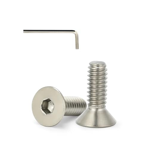 50 Pcs 1/4-20 x 3/4 Flat Head Socket Cap Screws Countersunk Bolts,304 Stainless Steel 18-8,Allen Socket Drive,Bright Finish,Fully Machine Thread (1/4-20 x 3/4 (50pcs)) - size: 1/4-20 x 3/4 (50pcs)