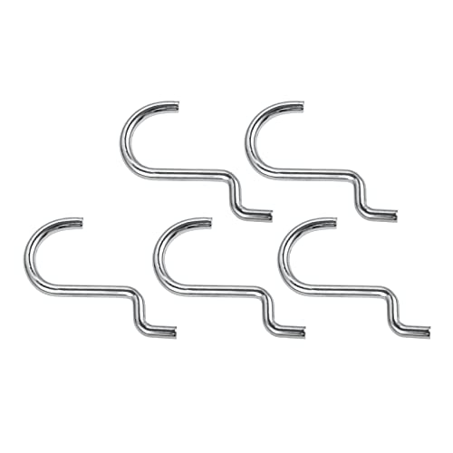 dophee 10Pcs Metal Pegboard Hook Tool Storage Organizer Hooks, 1.38"x1.22" | Wall Display Hammer Punches Scissors Tool Organizer Pegboard Garage Shop Storage Plier Holder Jewelry Hanger Peg Hook