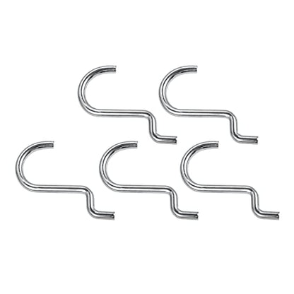 dophee 10Pcs Metal Pegboard Hook Tool Storage Organizer Hooks, 1.38"x1.22" | Wall Display Hammer Punches Scissors Tool Organizer Pegboard Garage Shop Storage Plier Holder Jewelry Hanger Peg Hook