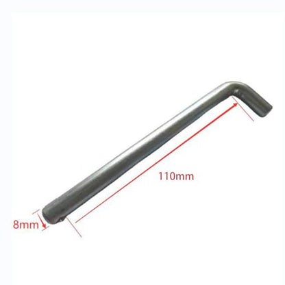 Weight Stack Pin Weight Machine Pin Replacement Weight Loading Pin Stainless Steel Secure Locking L Shaped Handle Suitable for Home Gym Fitness Studio - size: 8mmx110mm