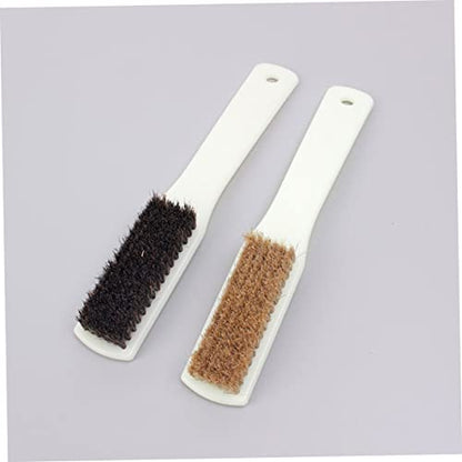 2pcs Walnut Stone Cleaning Brush for Climbing Rocks Boars Hair Brush Handle for Outdoor Climbing