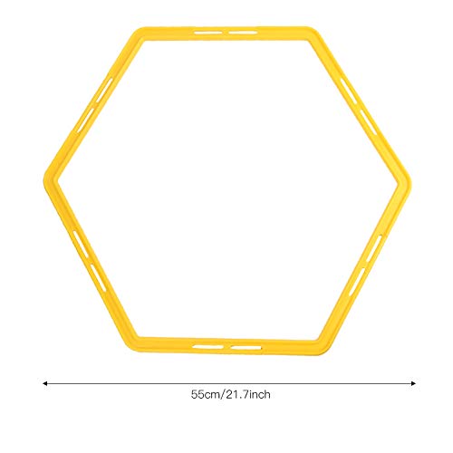 Outroad Speed Agility Training Ladder Rings Set,6Pcs Agile Ring Polygon Physical Training Hexagonal Step Suit Football Equipment