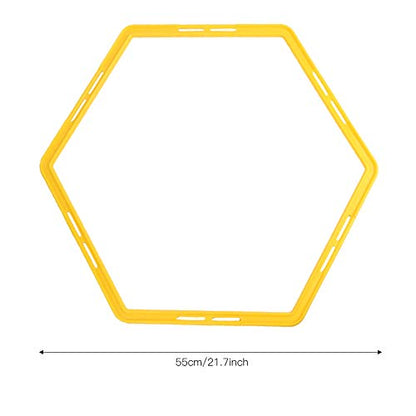 6Pcs Agile Exercise Rings Set, Lightweight Training Equipment for Football and Basketball, Bright Color, Simple Design