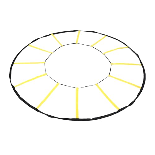 Premium Circular Agility Trainer 12 Rungs Nylon Speed and Agility Training Ladder Soccer Basketball