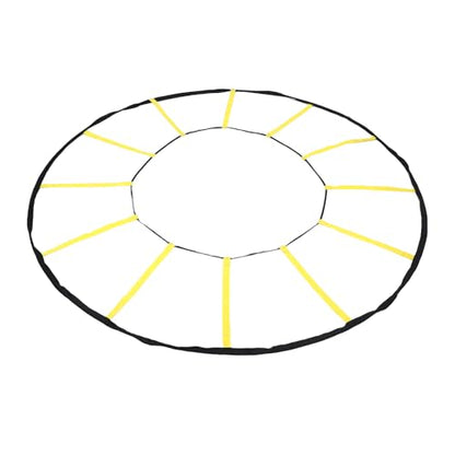 Premium Circular Agility Trainer 12 Rungs Nylon Speed and Agility Training Ladder Soccer Basketball