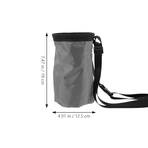 Anti-Slip Rock Climbing Chalk Bag Made of Sturdy Oxford Fabric with Fleece Lining, Wear-Resistant Outdoor Mountaineering Powder Storage Bag with D-Ring for Climbing Enthusiasts