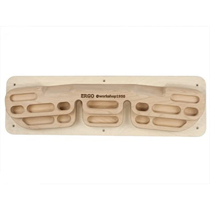 Ergo Wooden Hangboard for Climbing Training – Finger Strength & Grip Endurance Board Wall Mounted Fingerboard for Climbing, Pull-Up & Warm-Up Training