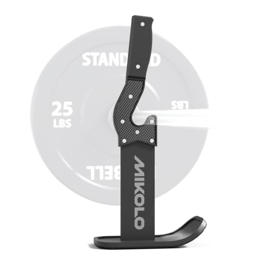 Mikolo Deadlift Jack Barbell Jack Unload 660LB Barbell Stand with No-Slip Handle for Loading & Unloading Weight Plates for Deadlift Exercise, Weight Training