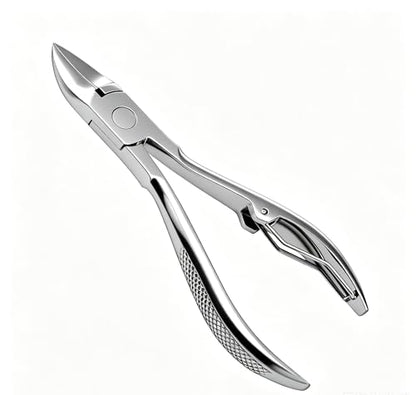 Podiatrist Nail Clippers, Professional Thick & Ingrown Toenail Clippers for Men & Seniors,Pedicure Clippers Toenail Cutters, Super Sharp Curved Blade Grooming Tool - color: Silver