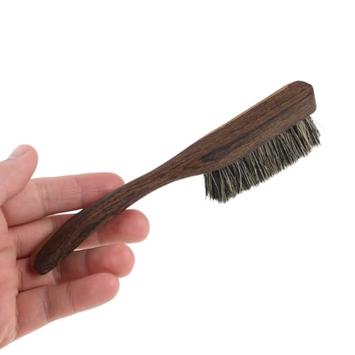 Portable Chalk Brush Rock Climbing Equipment with Wooden Handle Small Climbing Brush for Bouldering Professionals Wall Cleaning - size: 17.00X3.50X2.50CM