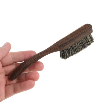 Portable Chalk Brush Rock Climbing Equipment with Wooden Handle Small Climbing Brush for Bouldering Professionals Wall Cleaning - size: 17.00X3.50X2.50CM