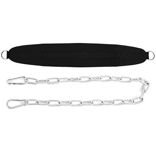 Weighg Belt with Chain, building Dip Belt for Gym, Pull Up with Iron Chain for Strength ing, Ox Cloth Equipment for Men and Women