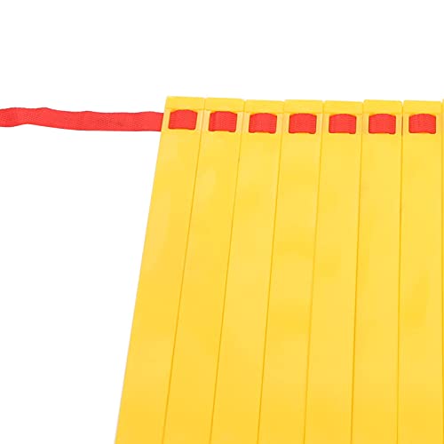 14 Rung Alacrity Speed Training Ladder for Soccer and Football with Storage Bag, Made of Durable PP Plastic and High-Density Braid Belt, Easy to Carry and Store