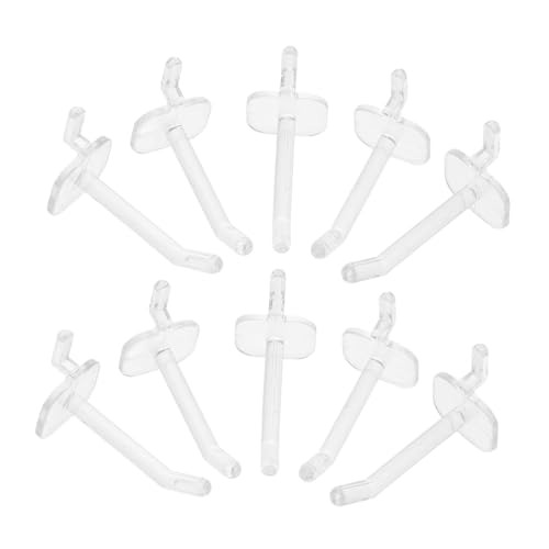 GLEAVI 50pcs Plastic Pegboard Hooks Easy Installation Tool Organization Hooks for Garages Workshops Retail Displays for Hanging Tools and Garage Organization - size: 5.20X3.50X2.30CM