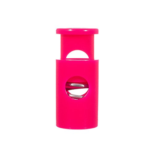 Paracord Planet Single Barrel Hole Top Cord Lock - Multiple Colors and Pack Sizes - color: Neon Pink, size: 5 Pack