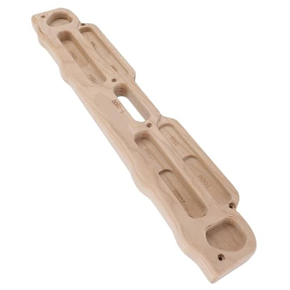 Climbing Hangboard, Wooden Rock Training Climbing Fingerboard with Mounting Kit for Bouldering Finger Strength Pull Up
