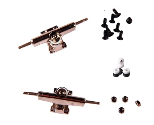 Fingerboard Wheels Made with Bearing for Finger Skate Board and Mini Skateboard(Gold) - color: Gold