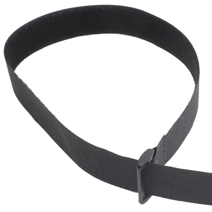SUPVOX 12pcs Dark Fastening Loop Straps 25mm X 600mm Adjustable Elastic Cord Management Bands with Buckle for Yoga Mat Carrying and Equipment Securing