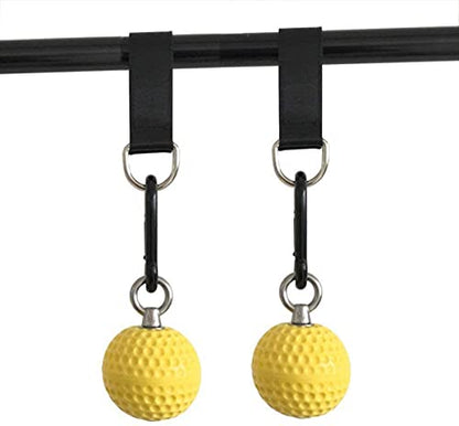 2 Piece Training Balls with Ball Grip Wooden Balls for Climbing Training, Forearm Training for Increased Grip Strength for Climbers.