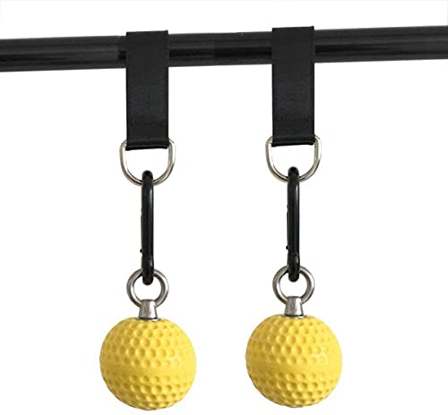 2 Piece Training Balls with Ball Grip Wooden Balls for Climbing Training, Forearm Training for Increased Grip Strength for Climbers.