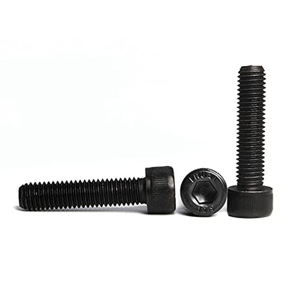 M5 x 30mm Socket Head Cap Screws Bolts 12.9 Grade Alloy Steel Metric Machine Hex Socket Screw, Black Oxide Finish, Fully Threaded, 50PCS - size: M5×30mm