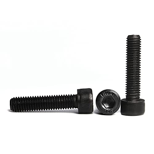 M6 x 40mm Socket Head Cap Screws Bolts 12.9 Grade Alloy Steel Metric Machine Hex Socket Screw, Fully Threaded, Black Oxide Finish, 25PCS - size: M6×40mm