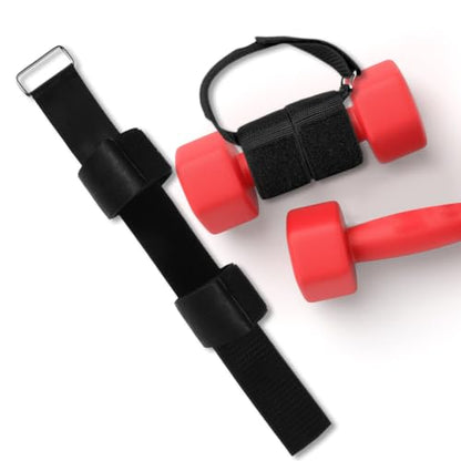 Dumbbell Barbell Loading Straps Weight Lifting Straps 1 Pair Heavy Duty Nylon Adjustable for Strength Enhancement and Workout Squats